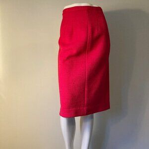 Vintage wool fuschia pencil skirt set